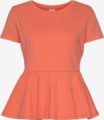 T-shirt LASCANA en orange : devant