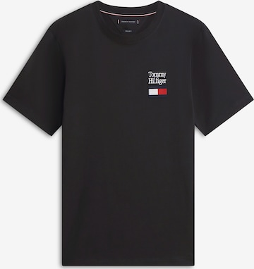 melns TOMMY HILFIGER T-Krekls: no priekšpuses
