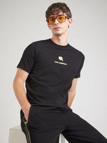 Karl LagerfeldMajica - crna boja: prednji dio