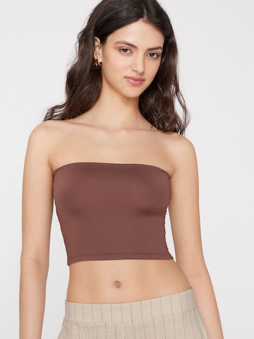 Tezenis Top in Braun: Vorderseite