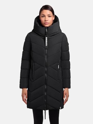 Manteau d’hiver 'Darka2-YM' khujo en noir : devant
