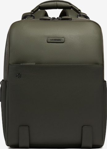 Piquadro Rucksack in Grün: Vorderseite