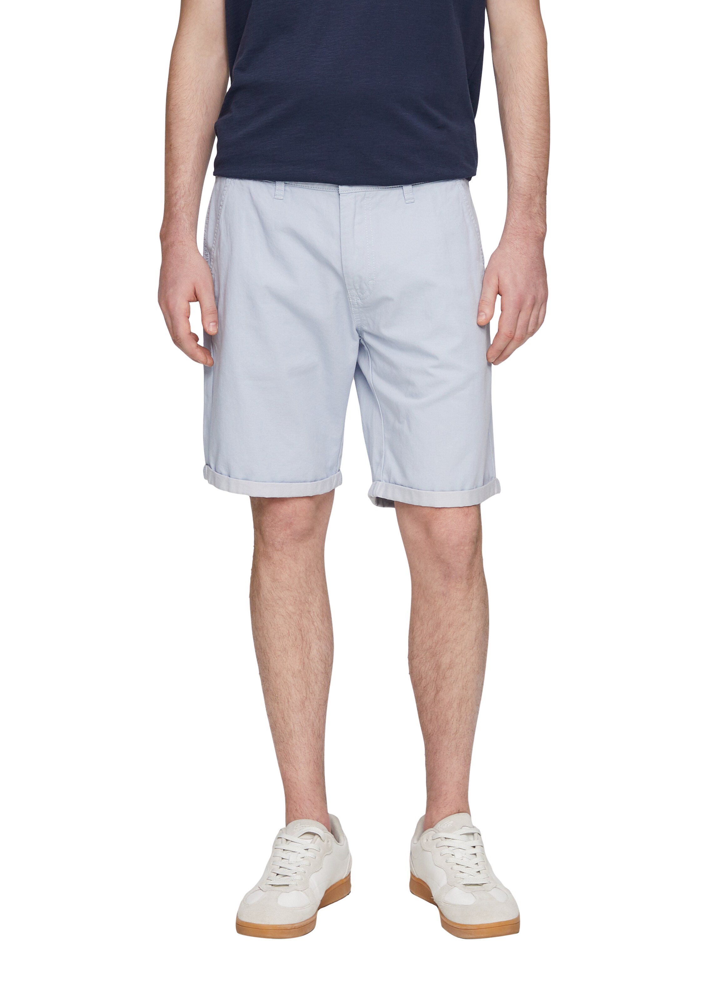 QS Regular Broek in Blauw: voorkant