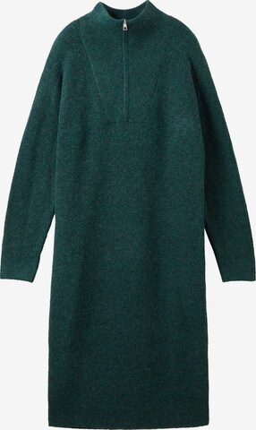 TOM TAILOR DENIM Knitted dress in Green: front