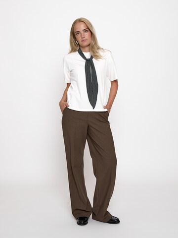 minus Wide leg Broek 'Welma' in Bruin: voorkant