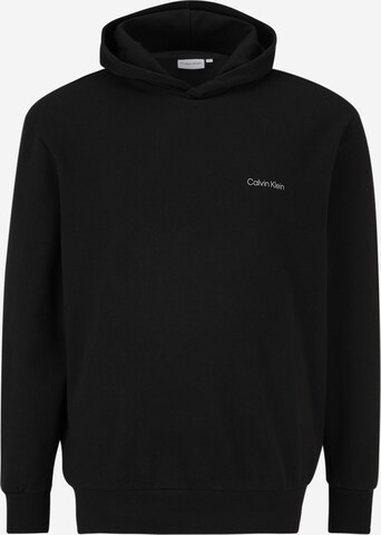 Sweat-shirt Calvin Klein Big & Tall en noir : devant