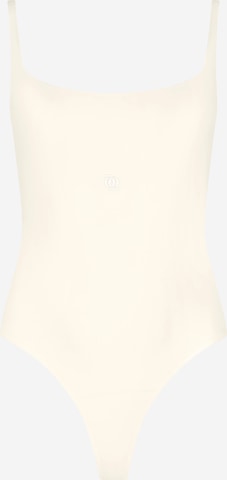 Body 'Second Skin Square-Neck Bodysuit' di GOD SAVE QUEENS in beige: frontale