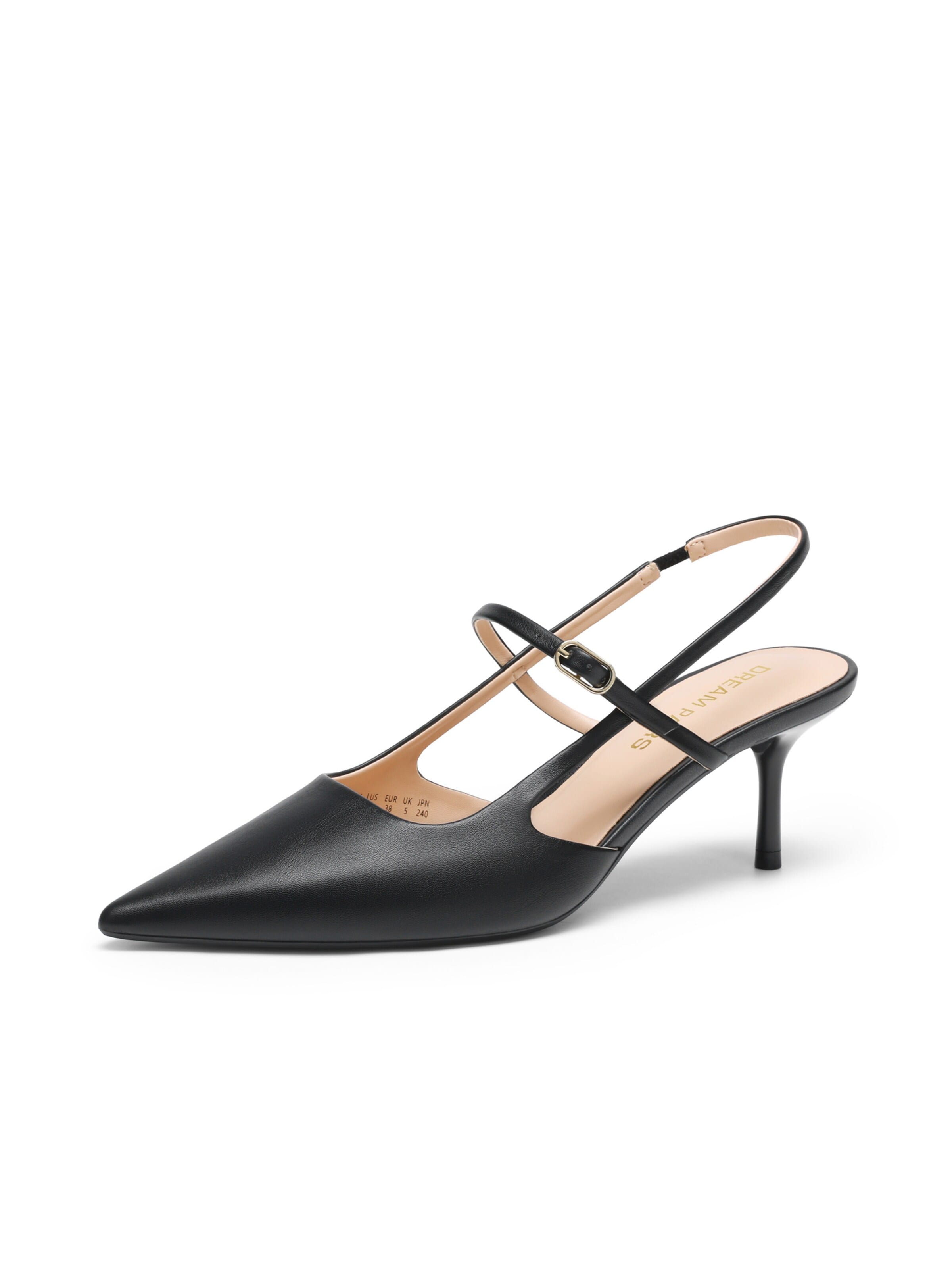 Dream Pairs Slingback pumps i svart: framsida