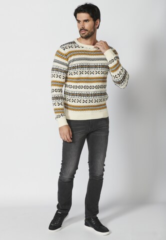 KOROSHI Sweater 'Punto' in White