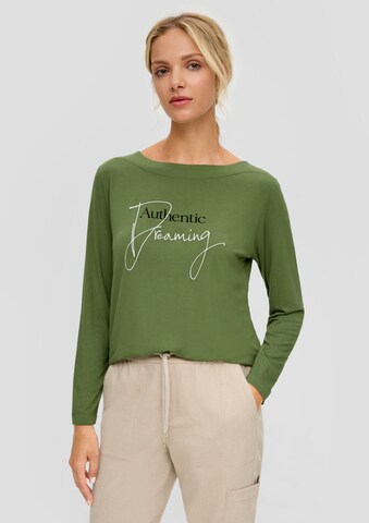 s.Oliver Shirt in Groen: voorkant