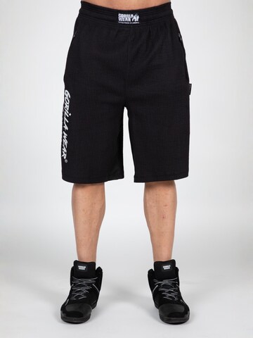 Gorilla Wear Loosefit Broek 'Augustine Old School' in Zwart: voorkant