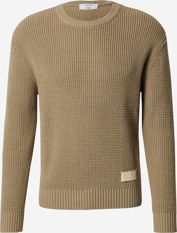 DAN FOX APPAREL Sweater 'Ruben' in Grey: front