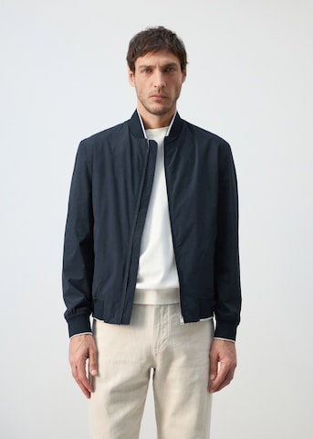 Geacă de primăvară-toamnă 'Eros' de la MANGO MAN pe albastru: față