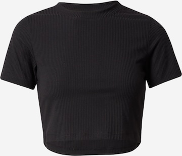 Tricou de la Monki pe negru: față