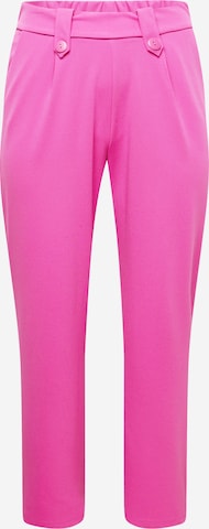 ONLY Carmakoma Wide leg Pleat-Front Pants 'SANIA' in Pink: front