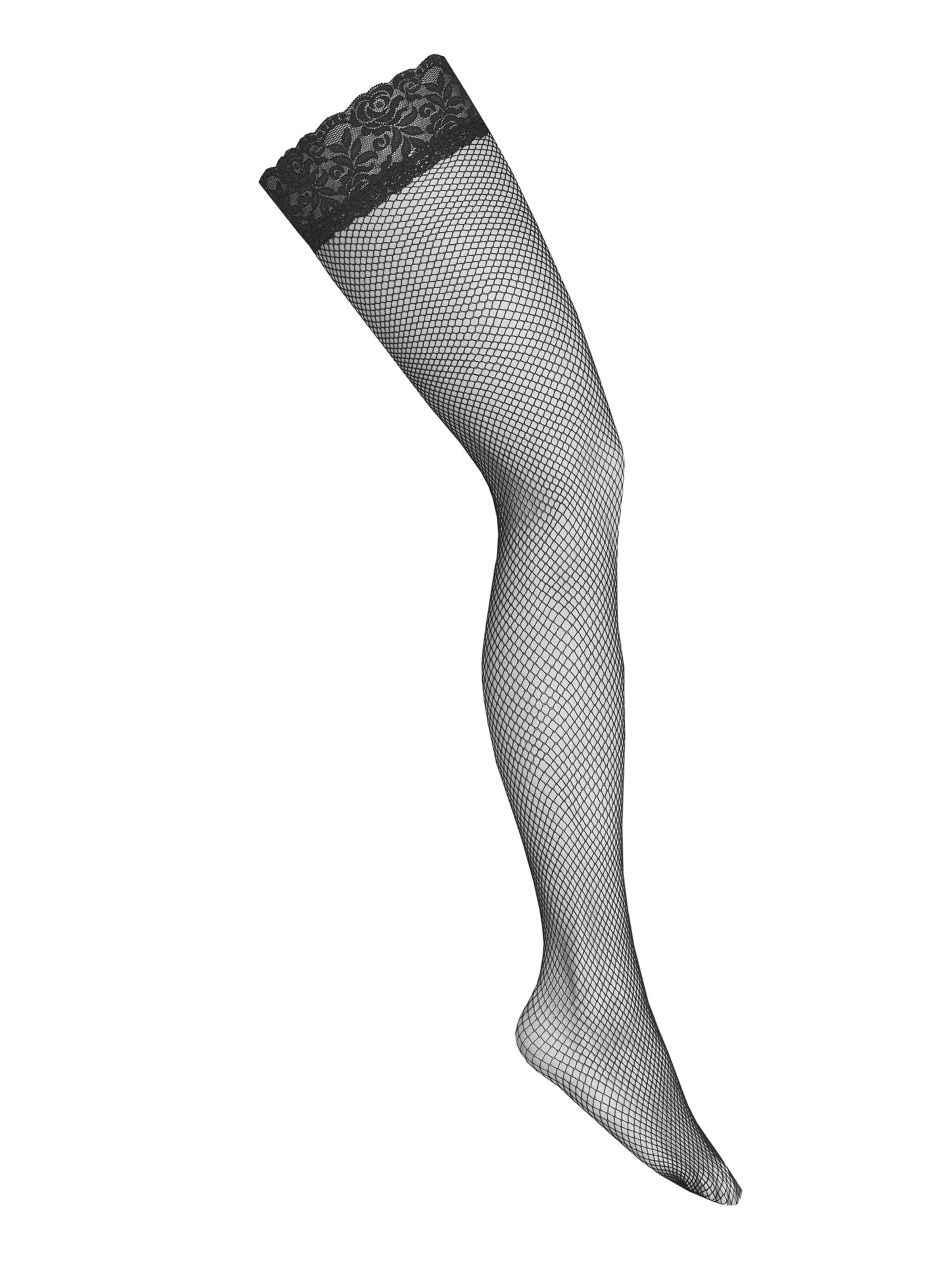 KOTEK Hold-up stockings 'H004' in Black: front