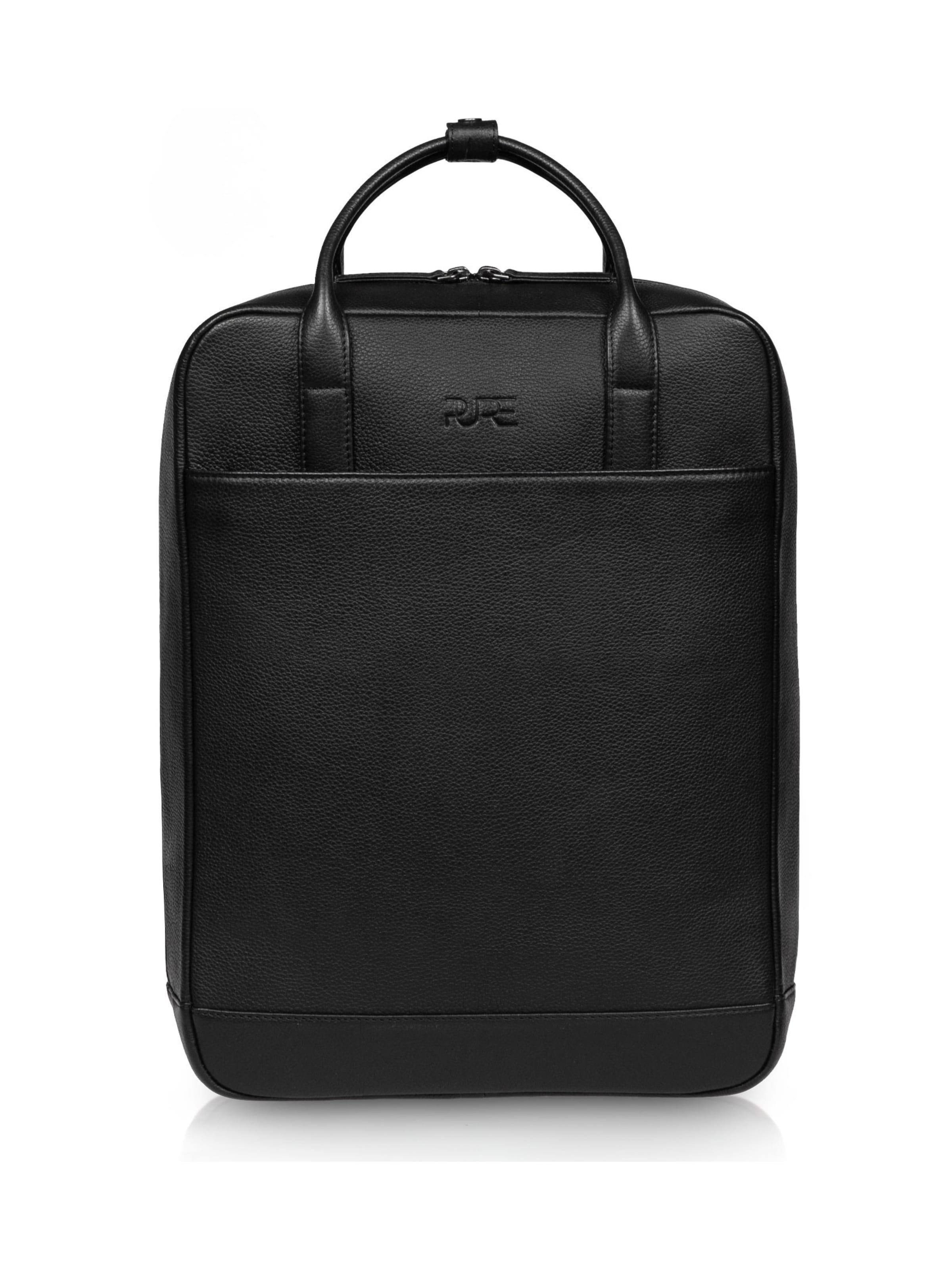 PURE Studios Rucksack 'VEGA'‌‌‌‌‌‌‌ in Schwarz: Vorderseite
