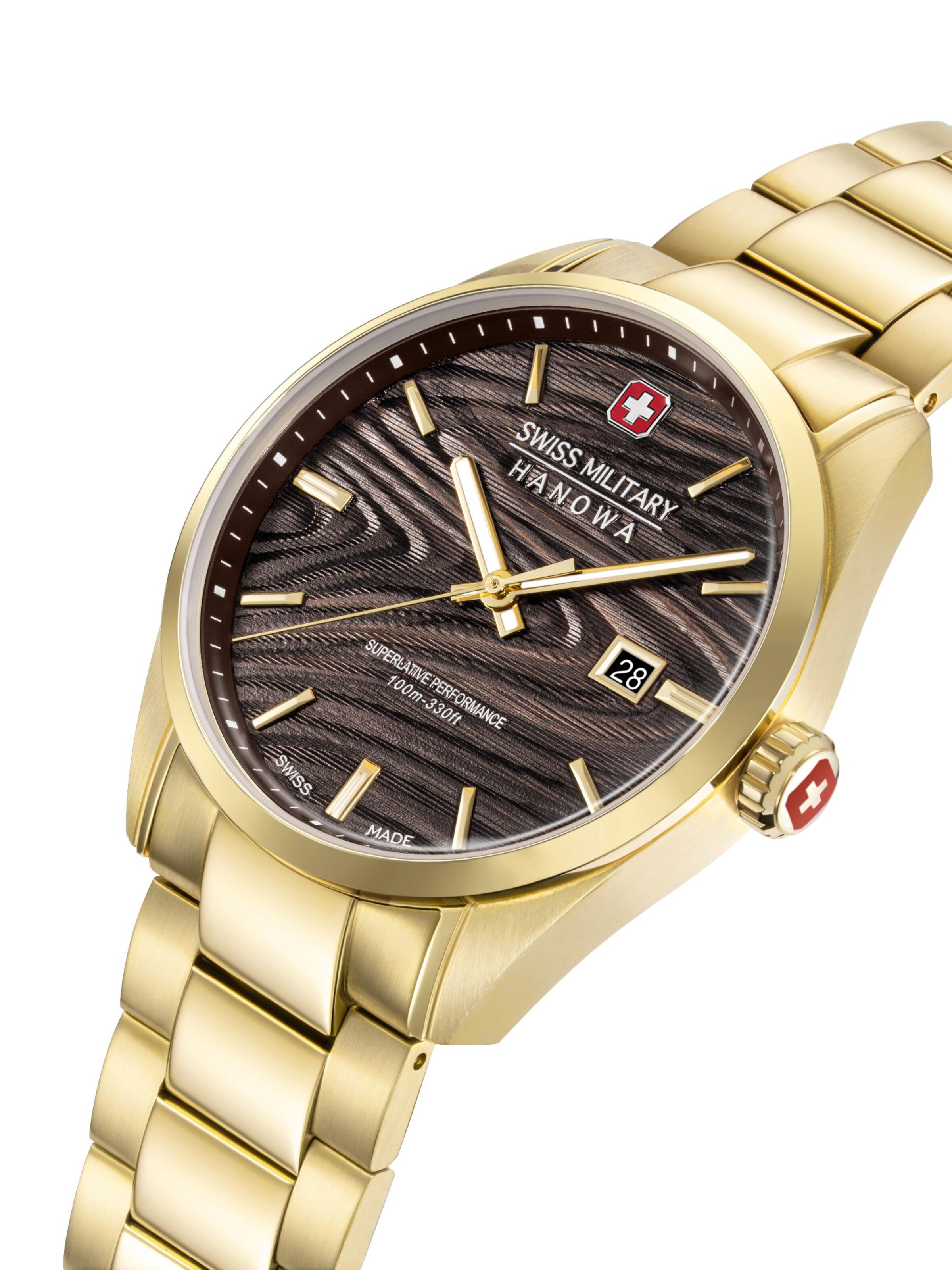 SWISS MILITARY HANOWA Analoguhr 'Golden Beech'‌‌‌‌‌‌ in Gold