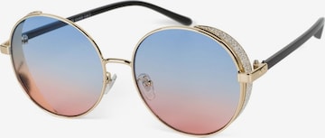 styleBREAKER Sonnenbrille 'Runde Sonnenbrille mit Glitzer Side Shield' in Mischfarben: Vorderseite