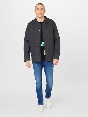 Zadig & Voltaire - Regular Fit Camisa 'BERTIE' em cinzento