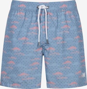 Shorts de bain 'Serie School of Fishes' Mey en bleu : devant