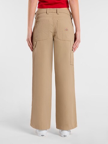 DICKIES Wide leg Trousers in Beige