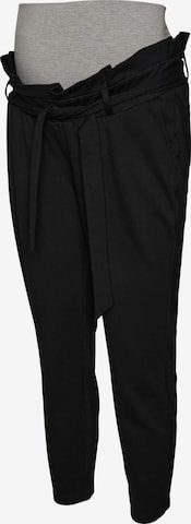 Vero Moda Maternity Skinny Pleat-Front Pants 'MEVA' in Black: front