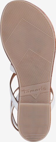 TAMARIS Páskové sandály – bílá