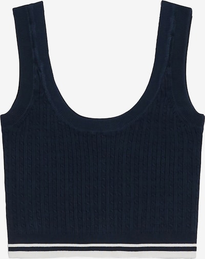 Bershka Knitted top in Dark blue / White, Item view