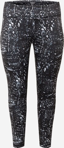 Reebok Skinny Sportbroek in Zwart: voorkant