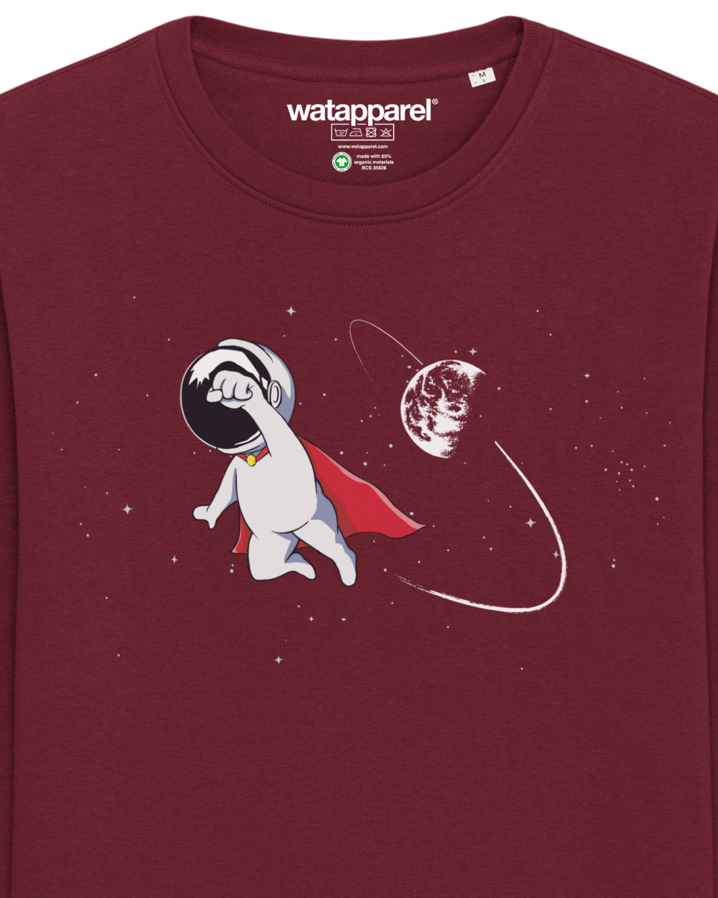 Watapparel Sweatshirt ' Superastronaut ' in Rot