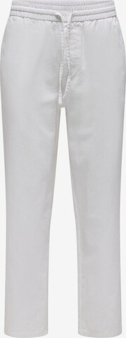 Pantalon 'Sinus' Only & Sons en blanc : devant