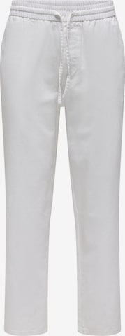 Pantalon 'Sinus' Only & Sons en blanc : devant