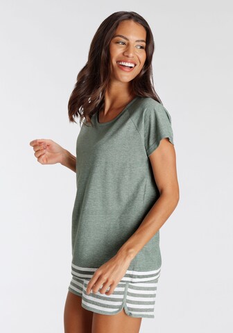 VIVANCE Short Pajama Set 'Dreams' in Green