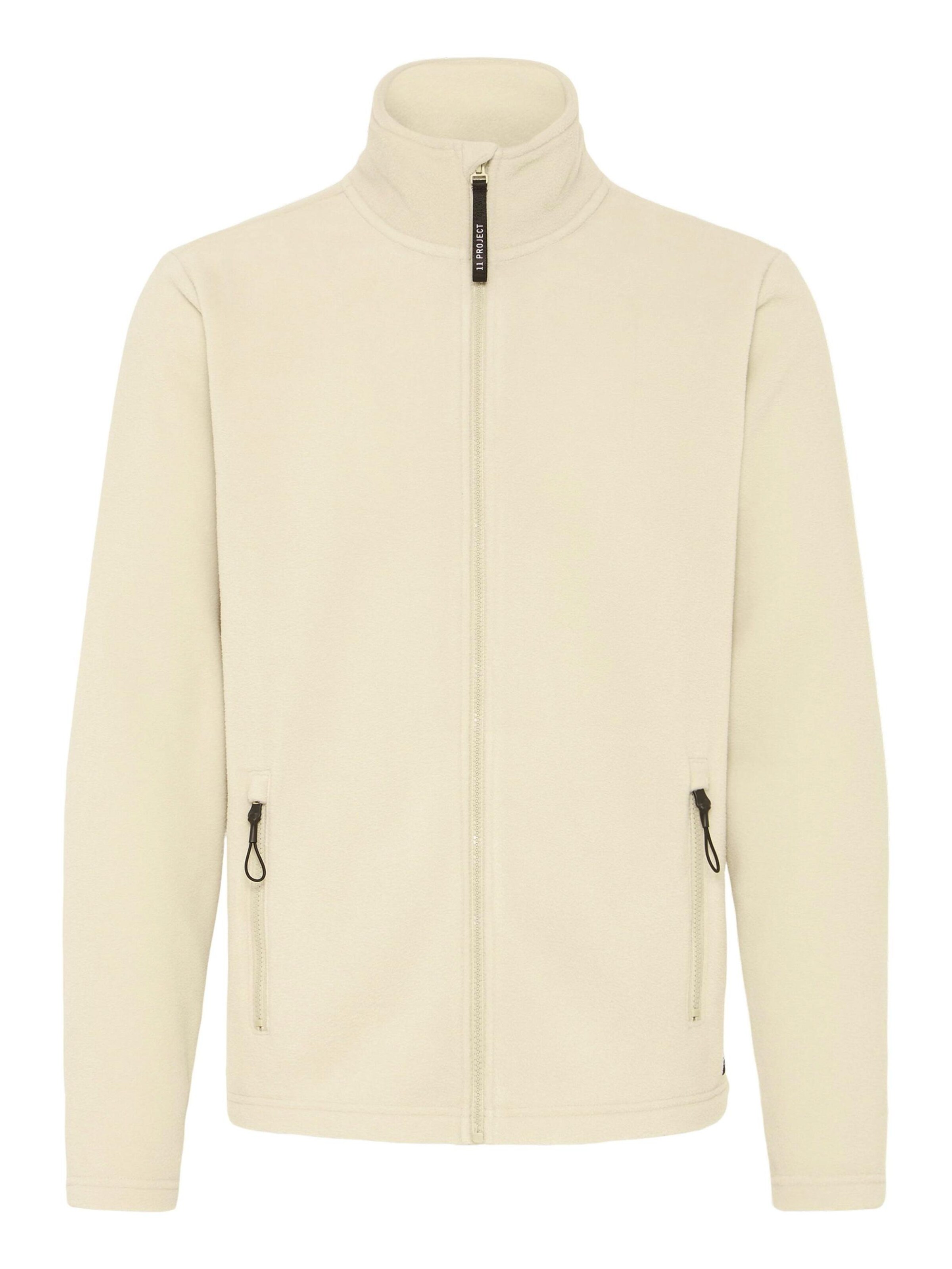 11 Project Fleecejacke ' PRMichalis ' in Beige: Vorderseite
