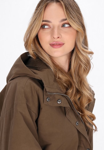 Manteau mi-saison DreiMaster Vintage en marron
