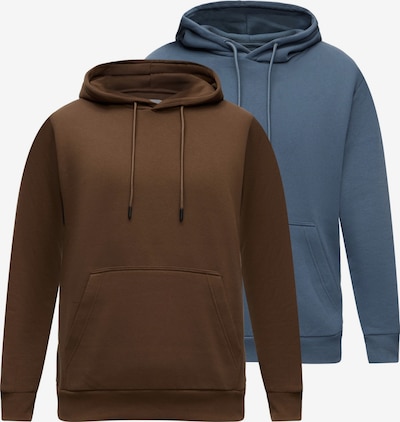 JACK & JONES Collegepaita 'JJEBRADLEY' koossa XS värissä safiiri / ruskea, Tuotenäkymä