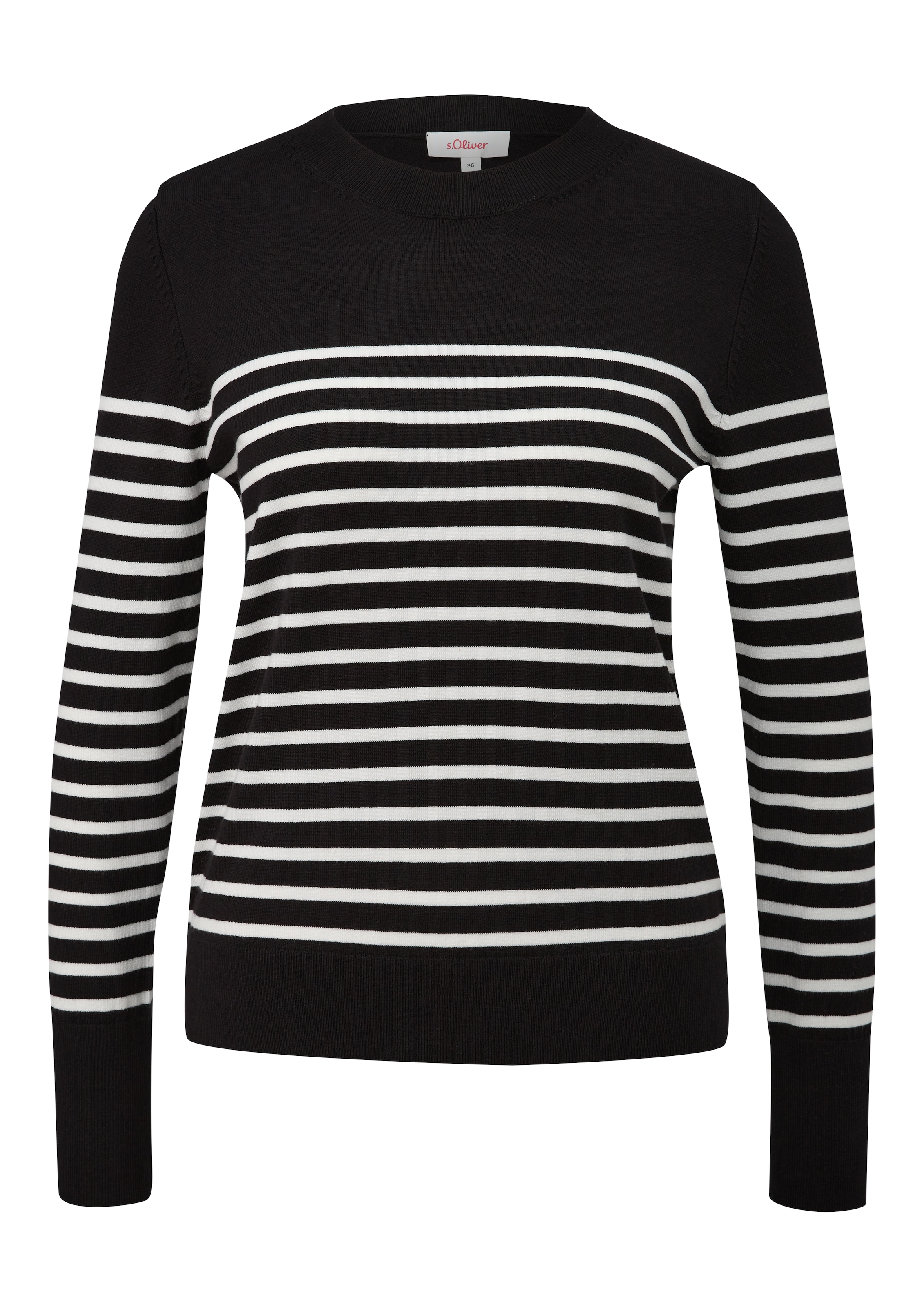s.Oliver Sweater in Black: front