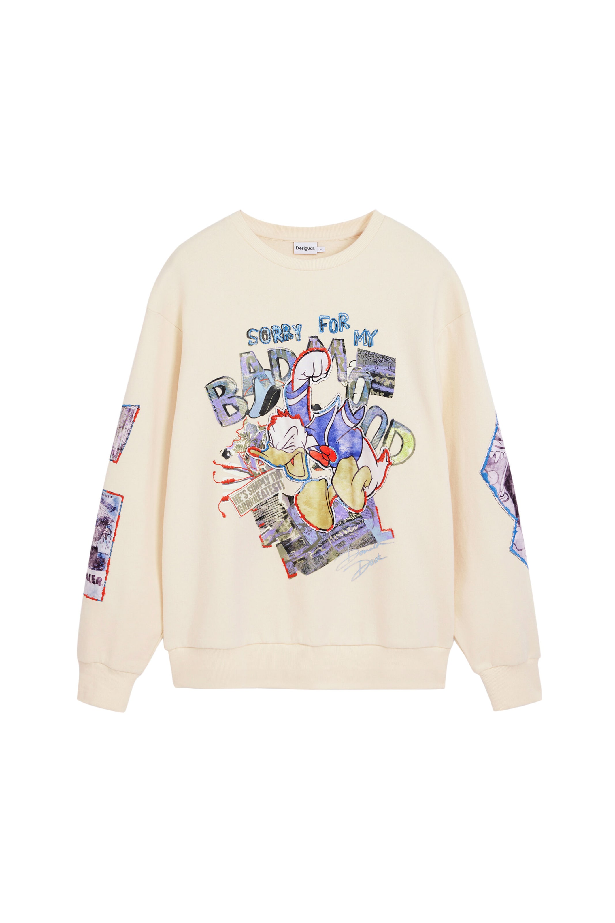 Desigual Sweatshirt in Beige: front