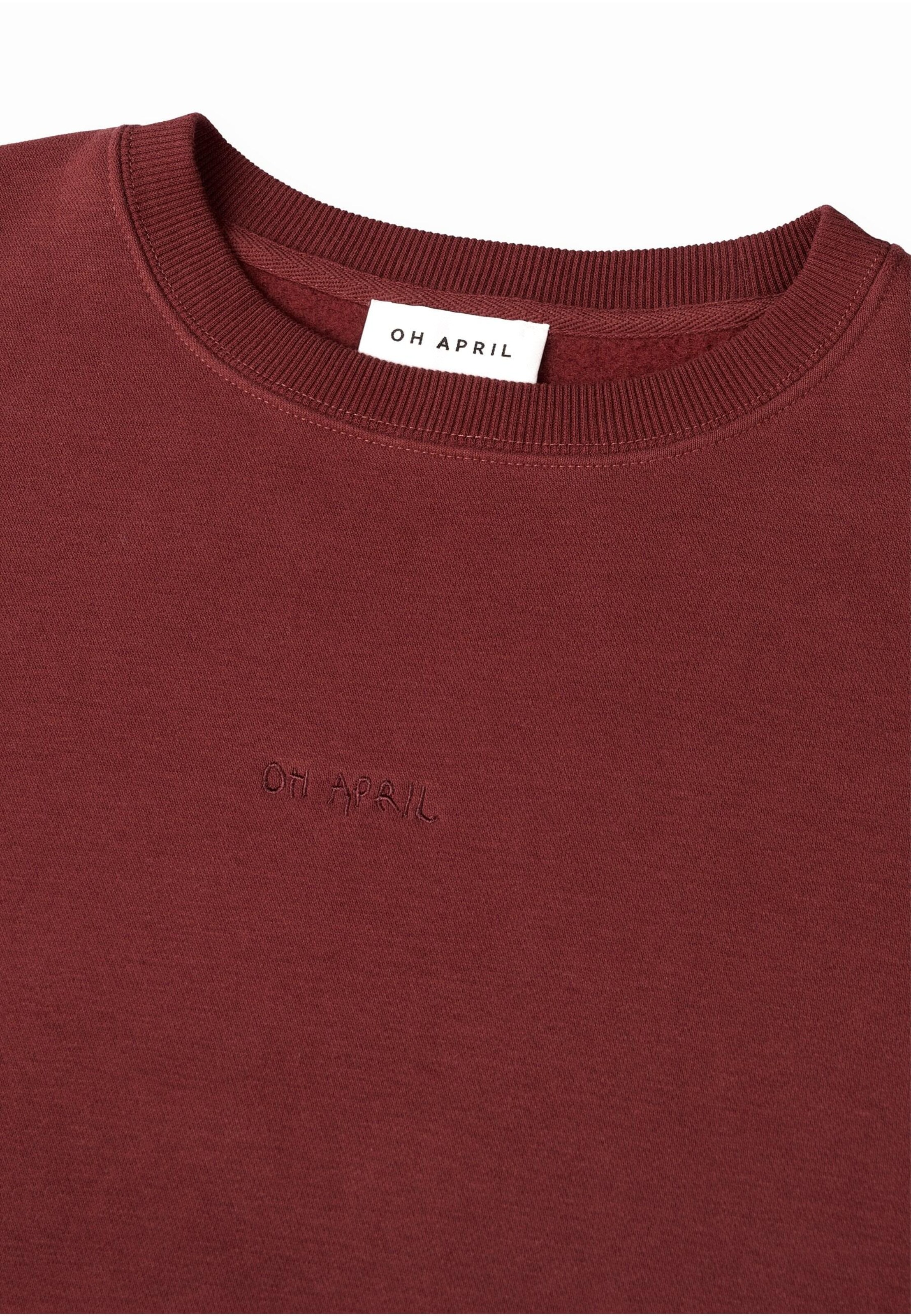 OH APRIL Sweatshirt 'Muse' in Red