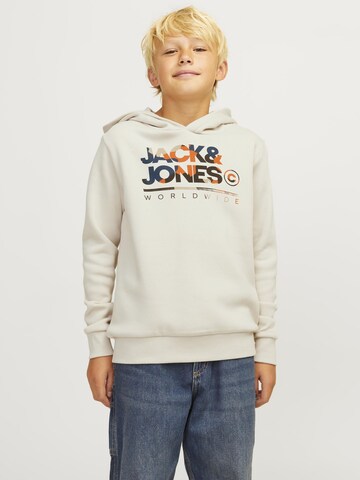 Jack & Jones Junior - Sweatshirt 'JJLuke' em cinzento: frente