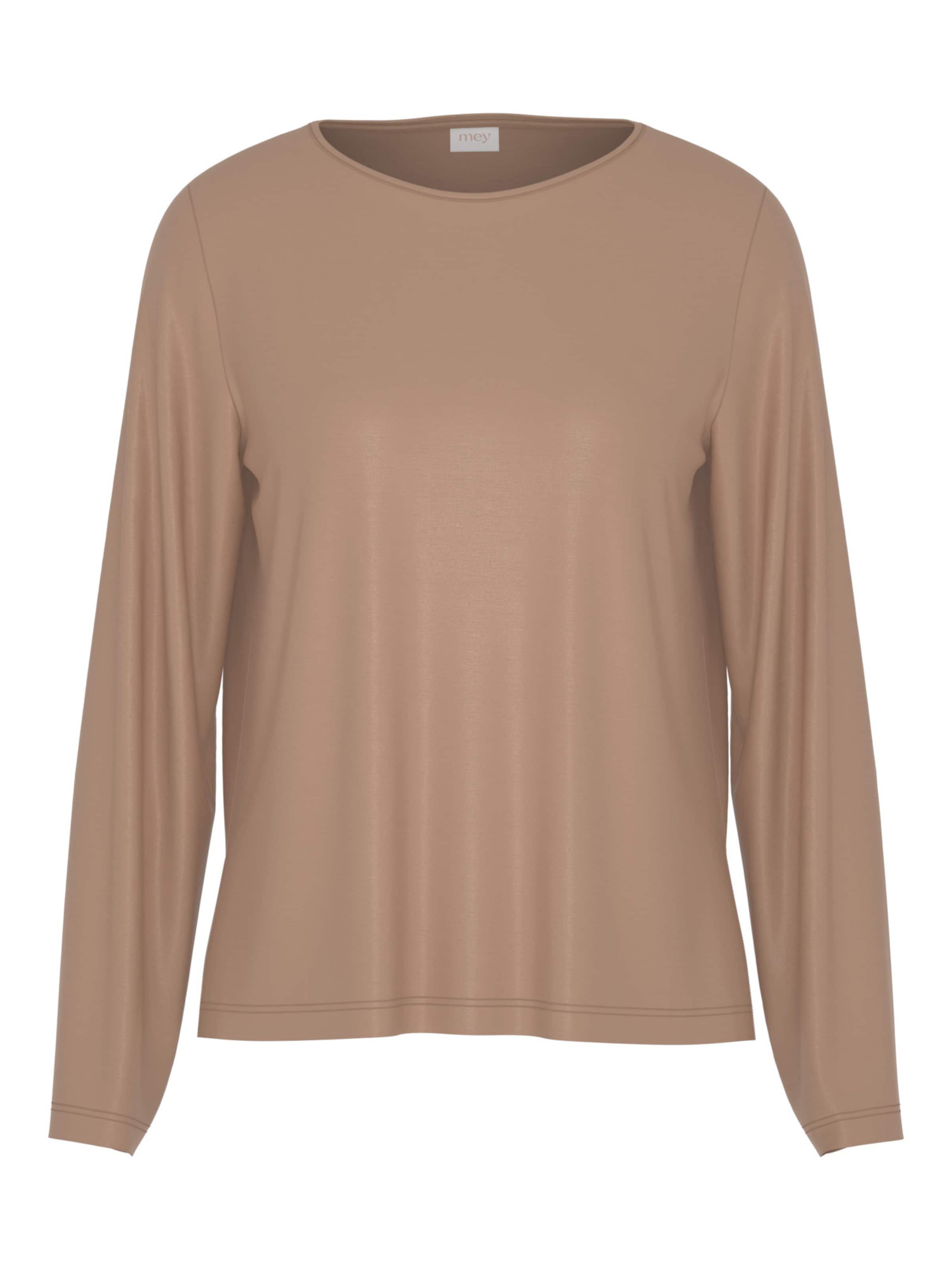 Mey Pajama shirt ' Serie Pure Shine ' in Beige: front