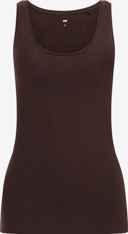 WE Fashion Top in Bruin: voorkant