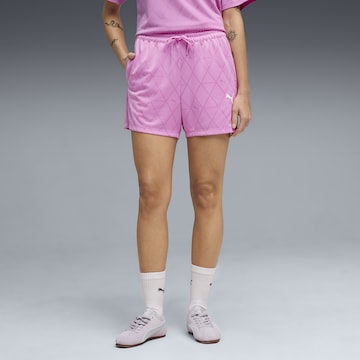 Regular Pantalon de sport PUMA en rose : devant