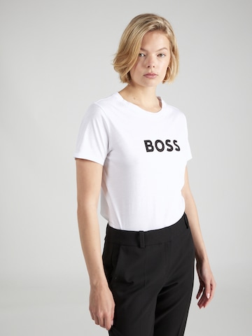 BOSS T-Shirt 'Elogo' in Weiß: predná strana