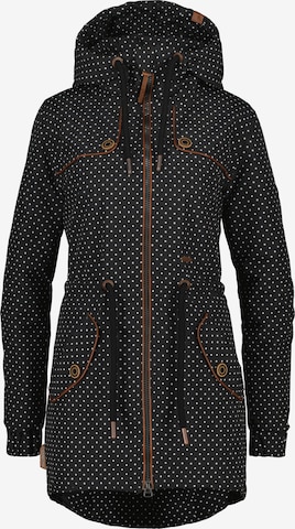 Parka mi-saison 'CharlotteAK' alife & kickin en noir : devant