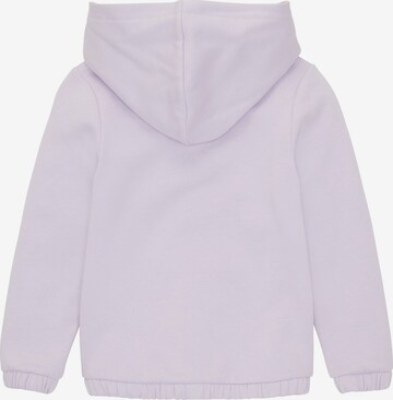 TOM TAILOR Zip-Up Hoodie in Purple