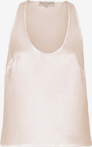 Anse Victorin - Top 'Victoria' en beige: frente
