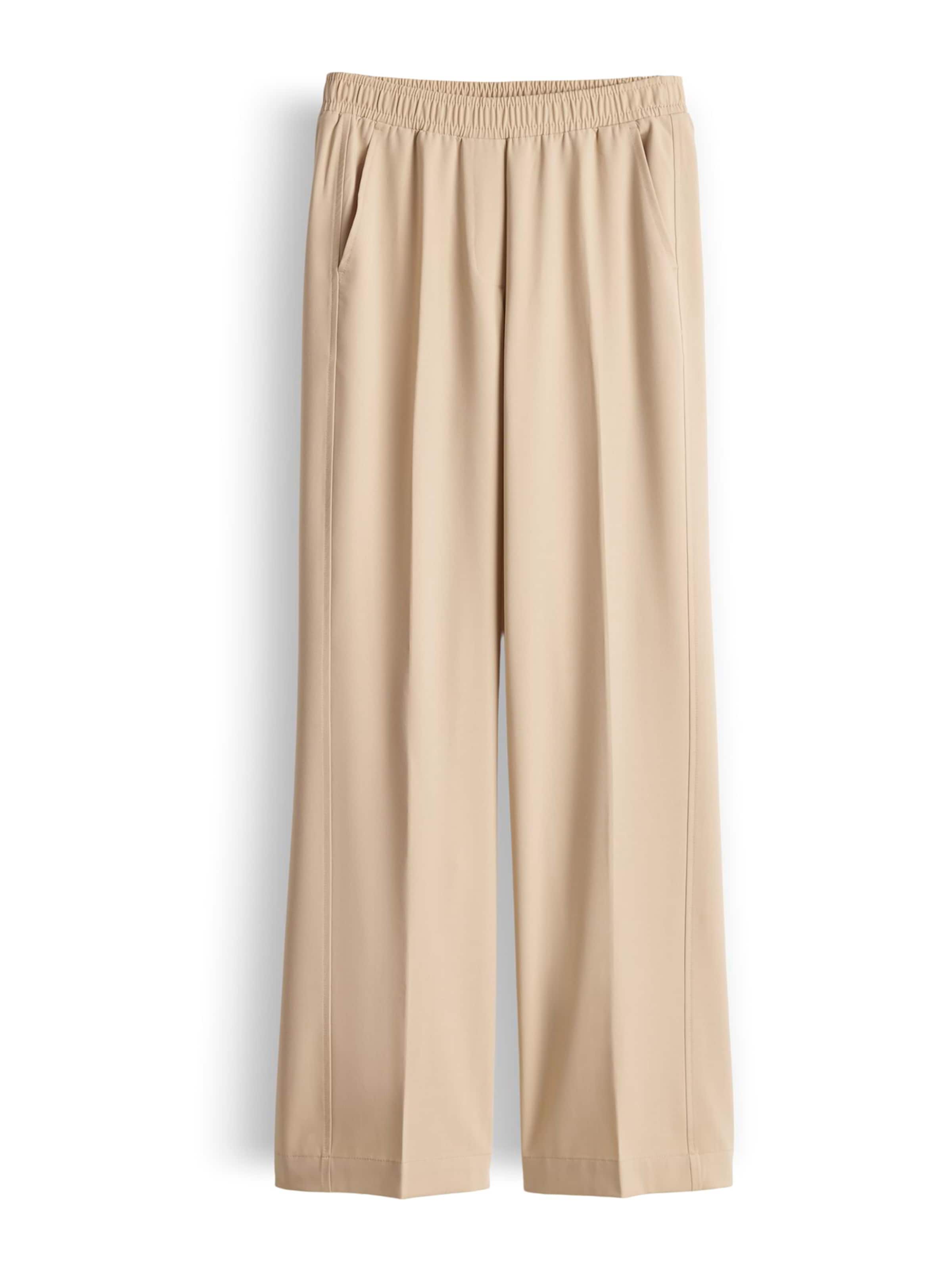 OPUS Loosefit Kalhoty 'Melane' – béžová: přední strana