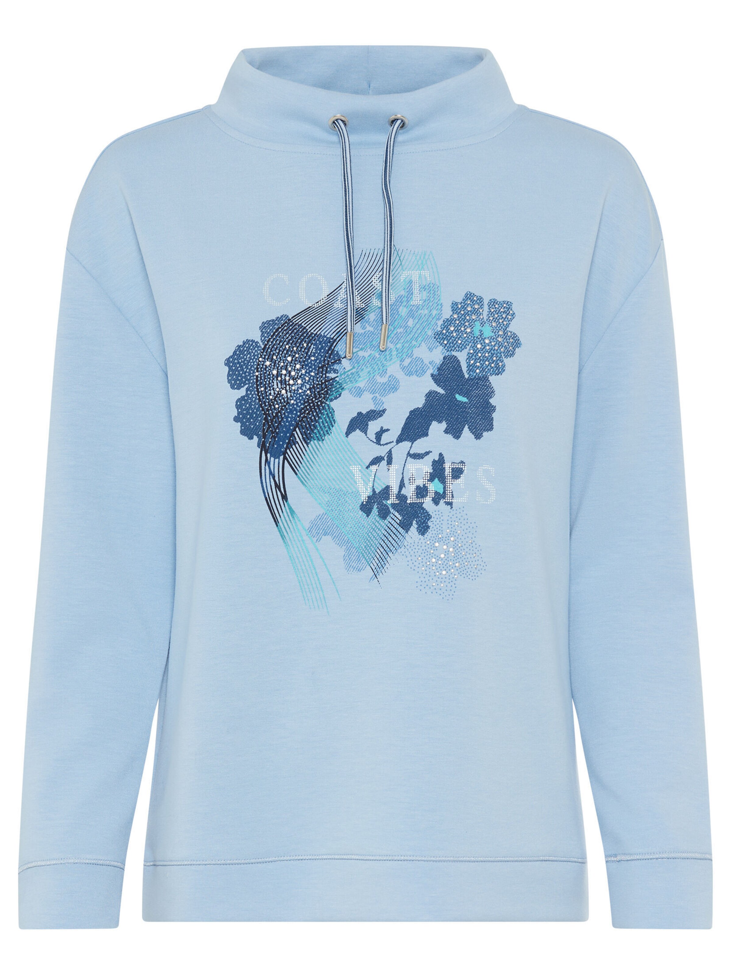 Sweat-shirt Olsen en bleu : devant